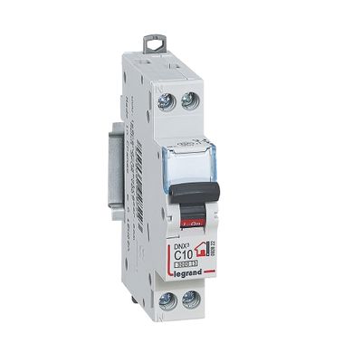 Disjoncteur 10A phase+neutre raccordement à vis - DNX3 LEGRAND