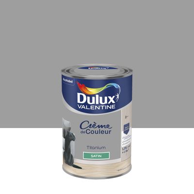 Peinture crème de couleur Titanium Satin 1,25 L - DULUX VALENTINE