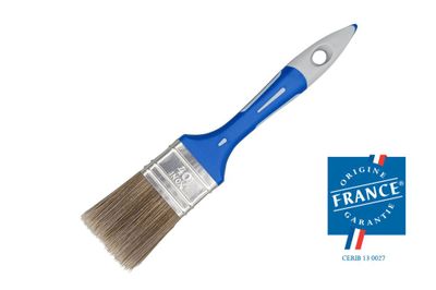 Pinceau plat bi-matière Spécial Lasure et traitement du bois largeur 40mm SAVY