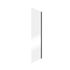 Paroi de douche latérale fixe 80x200 cm pour porte coulissante profilé noir verre transparent 8 mm NewStyle Urban - SCHULTE