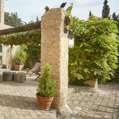 Applique extérieur E27 Costa rouille IP44 40W - COREP